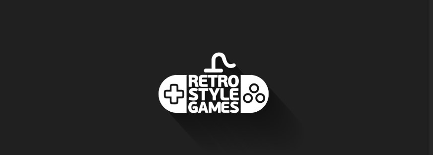 Retro Style Games Logo, Game Art Company