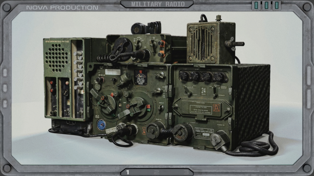 Nova Productions Military Radio, Game Art Outsourcing studio portfolio.